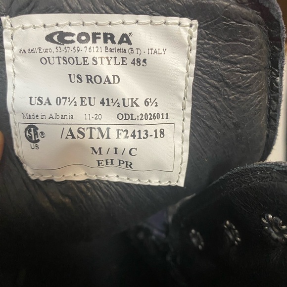 Cofra work asphalt construction Men\'s Black Leather Boots main image 4